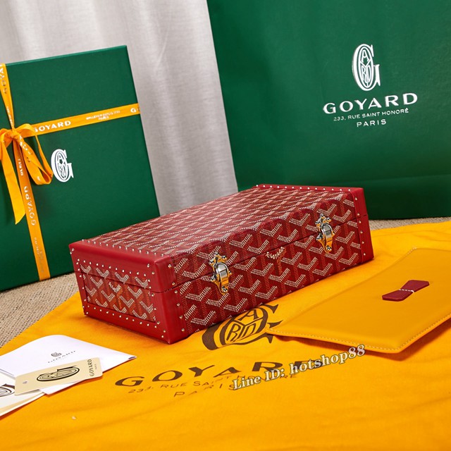 Goyard手錶首飾 高雅德GOYARD木盒款首飾盒珍寶盒 gdx1641